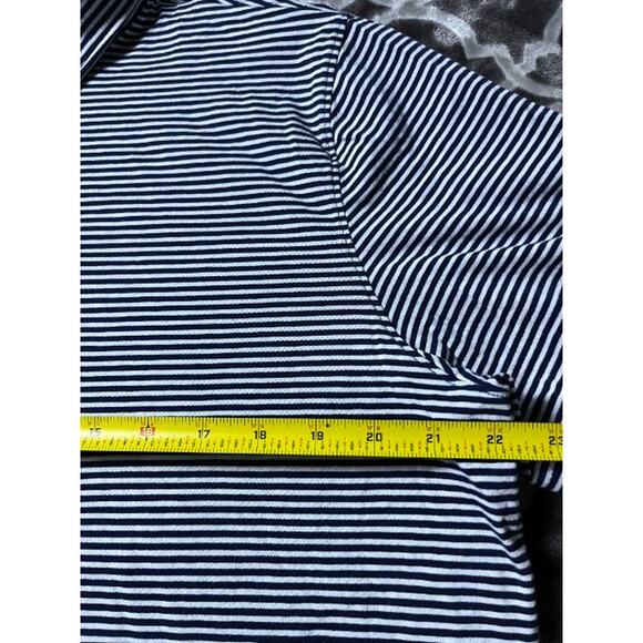 UNTUCKit Polo Mens Extra Large XL Striped Blue & White Soft Pima Cotton - Picture 4 of 6